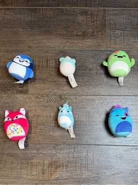 Squishmallows Micromallows Mini Plush Lot of 6 Assorted Animals